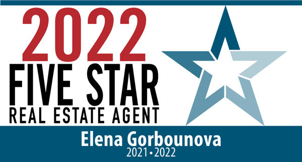 2022 Five Star Real Estate Agent Elena Gorbounova