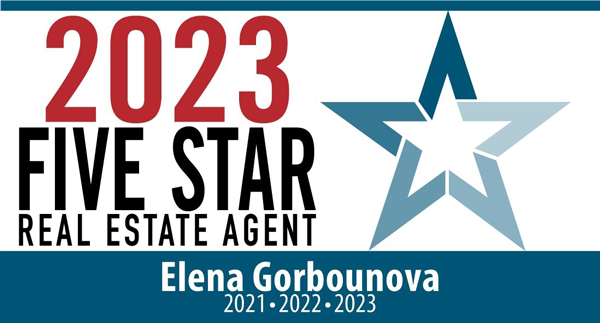 2023 Five Star Real Estate Agent Elena Gorbounova