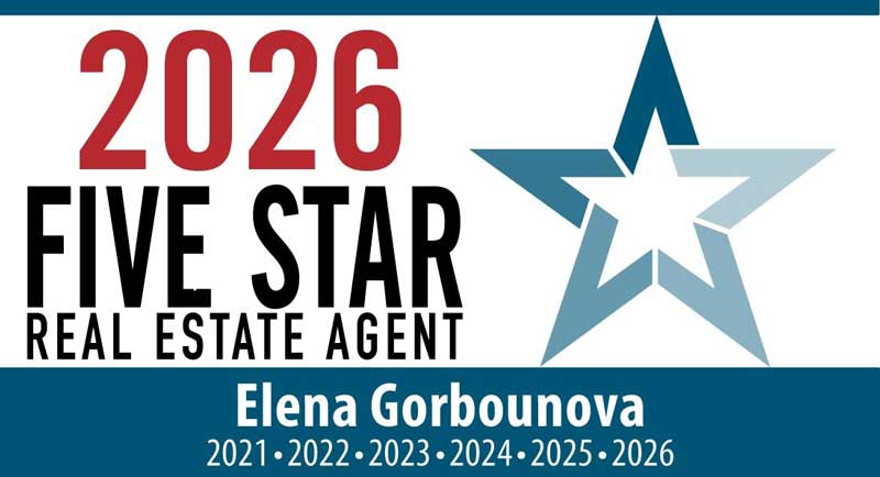 2026 Five Star Real Estate Agent Elena Gorbounova